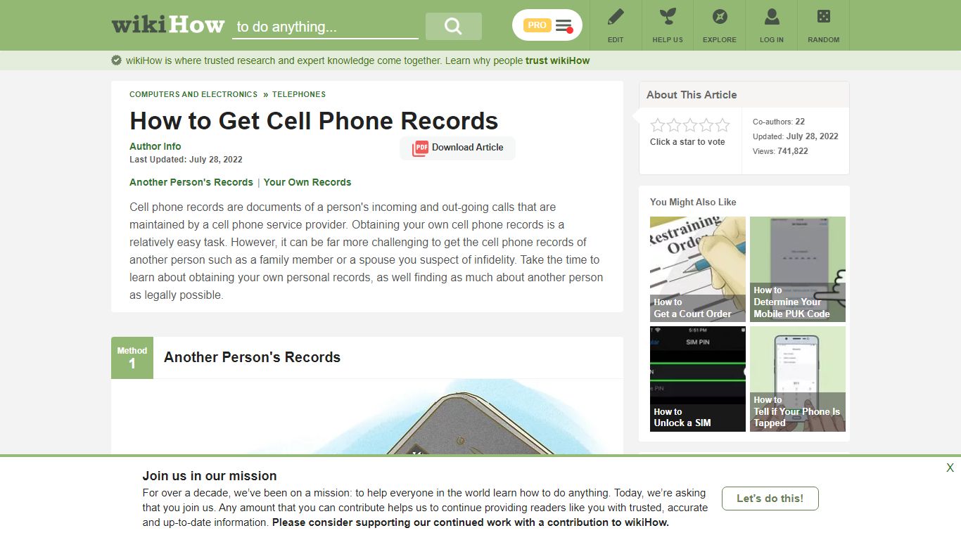 How to Get Cell Phone Records: 9 Steps (with Pictures) - wikiHow